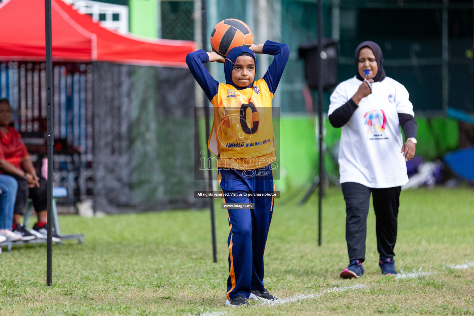 Day 2 of Nestle' Kids Netball Fiesta 2023 held in Henveyru Stadium, Male', Maldives on Thursday, 1st December 2023. Photos by Nausham Waheed / Images.mv