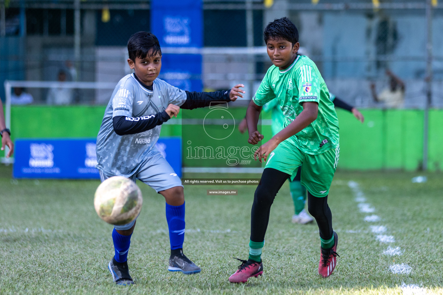 Day 3 of Nestle Kids Football Fiesta, held in Henveyru Football Stadium, Male', Maldives on Friday, 13th October 2023 Photos: Hassan Simah, Ismail Thoriq, Mohamed Mahfooz Moosa, Nausham Waheed / images.mv