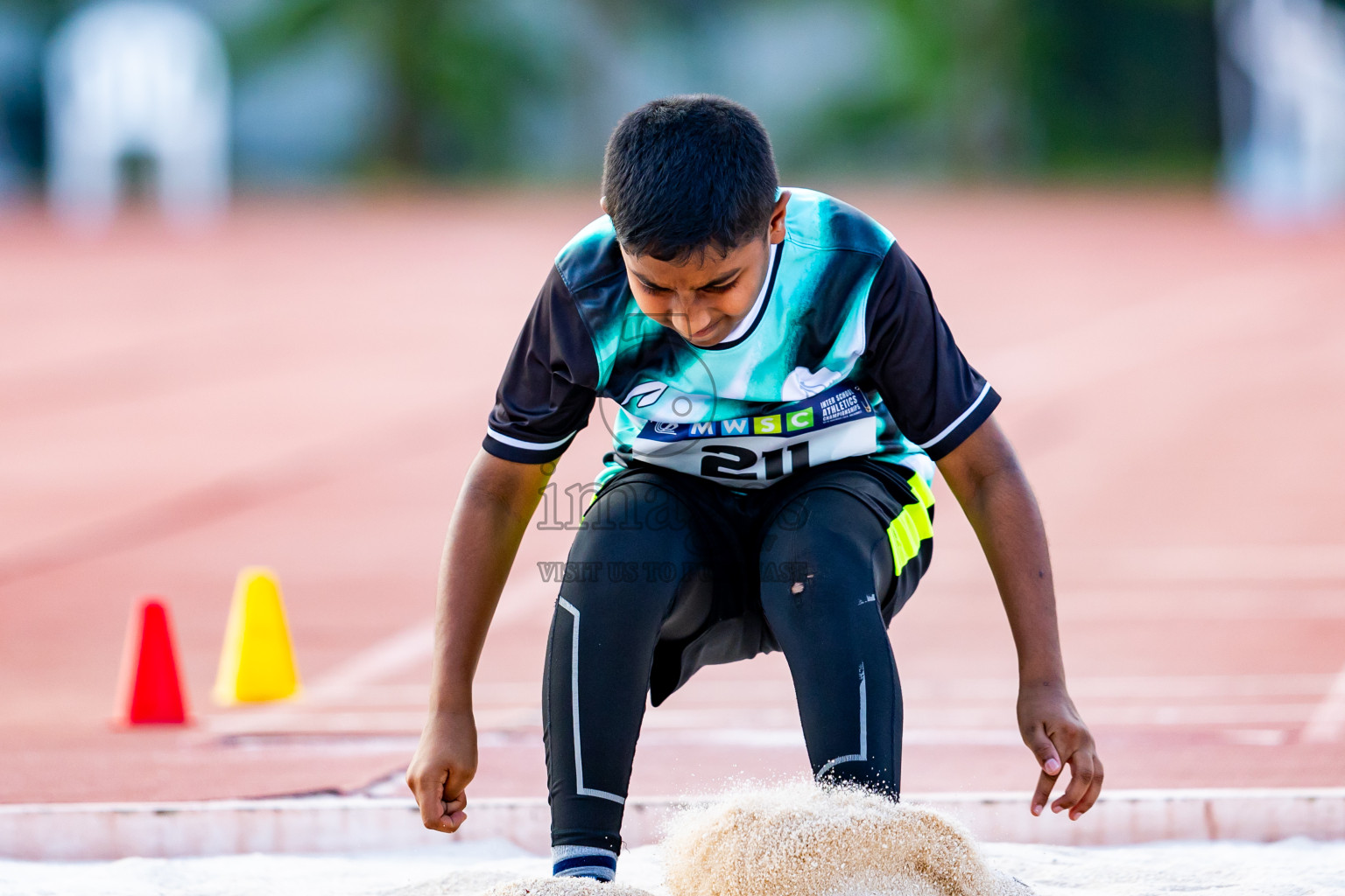 Day 5 of MWSC Interschool Athletics Championships 2024 held in Hulhumale Running Track, Hulhumale, Maldives on Wednesday, 13th November 2024. Photos by: Nausham Waheed / Images.mv