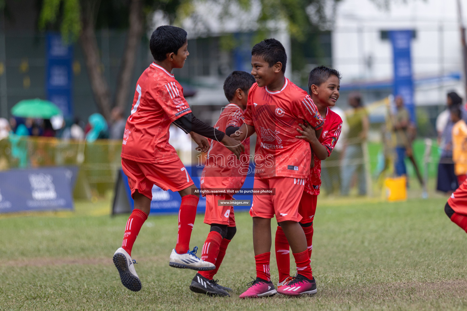 Day 2 of Nestle kids football fiesta, held in Henveyru Football Stadium, Male', Maldives on Thursday, 12th October 2023 Photos: Shuu Abdul Sattar / mages.mv