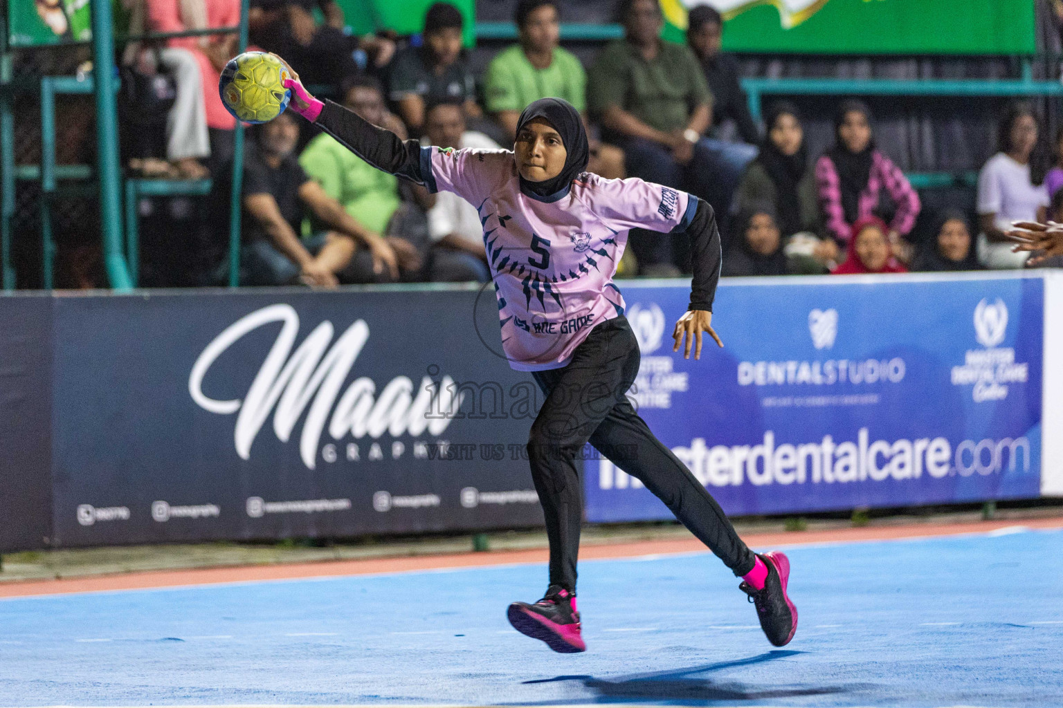 Day 16 of 10th National Handball Tournament 2023, held in Handball ground, Male', Maldives on Wednesday, 13th December 2023 Photos: Nausham Waheed/ Images.mv