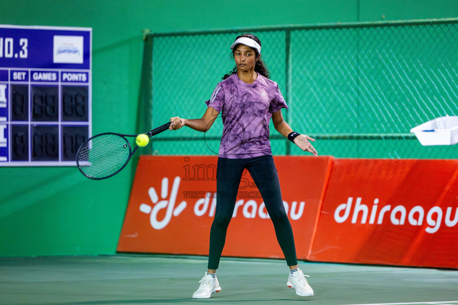 Day 6 of ATF Maldives Junior Open Tennis was held in Male' Tennis Court, Male', Maldives on Tuesday, 17th December 2024. Photos: Nausham Waheed/ images.mv