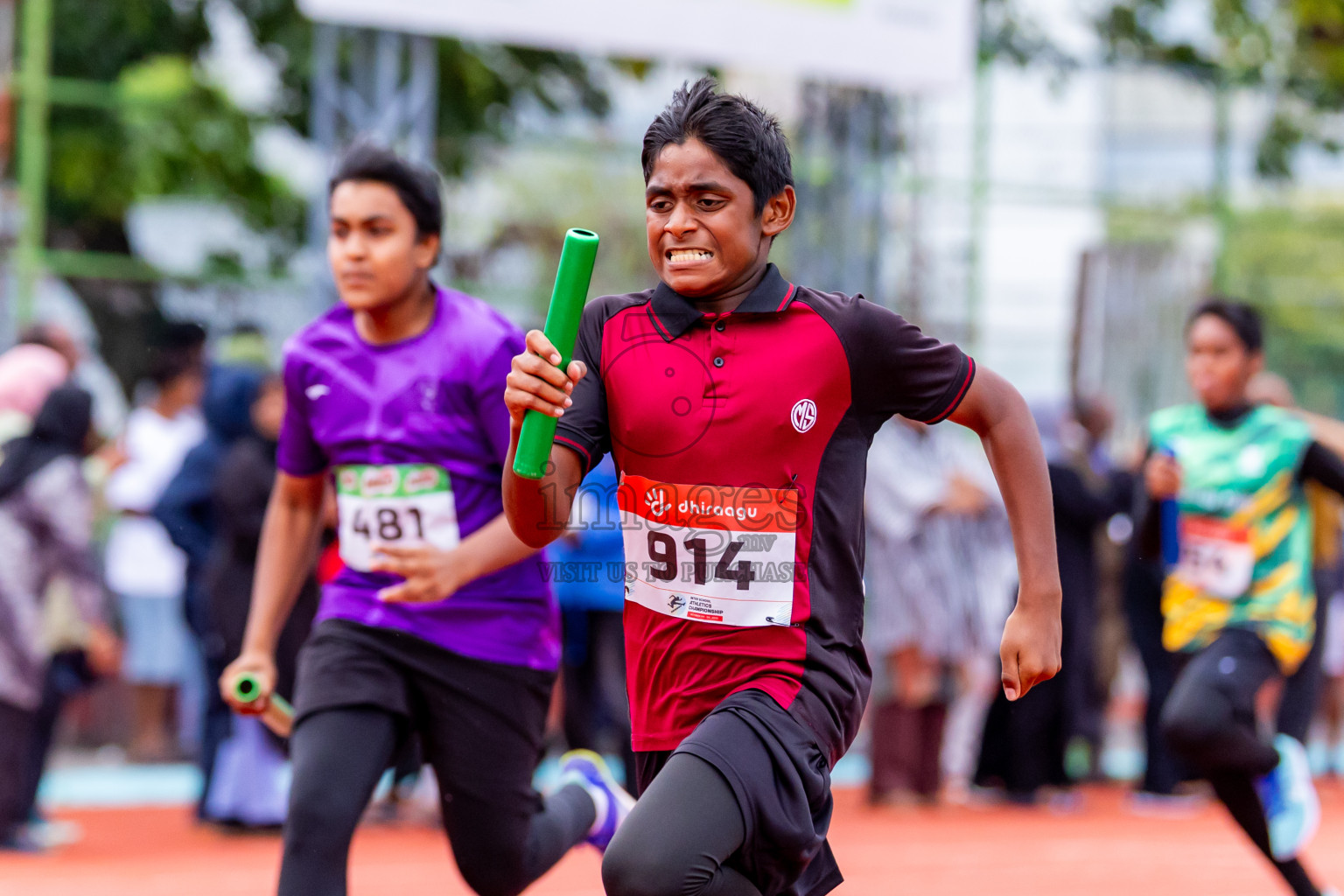 Day 6 of Inter-school Athletics Championship 2025 held in Ekuveni Synthetic Track, Male', Maldives on Sunday, 12th October 2025. Photos by: Nausham Waheed / Images.mv