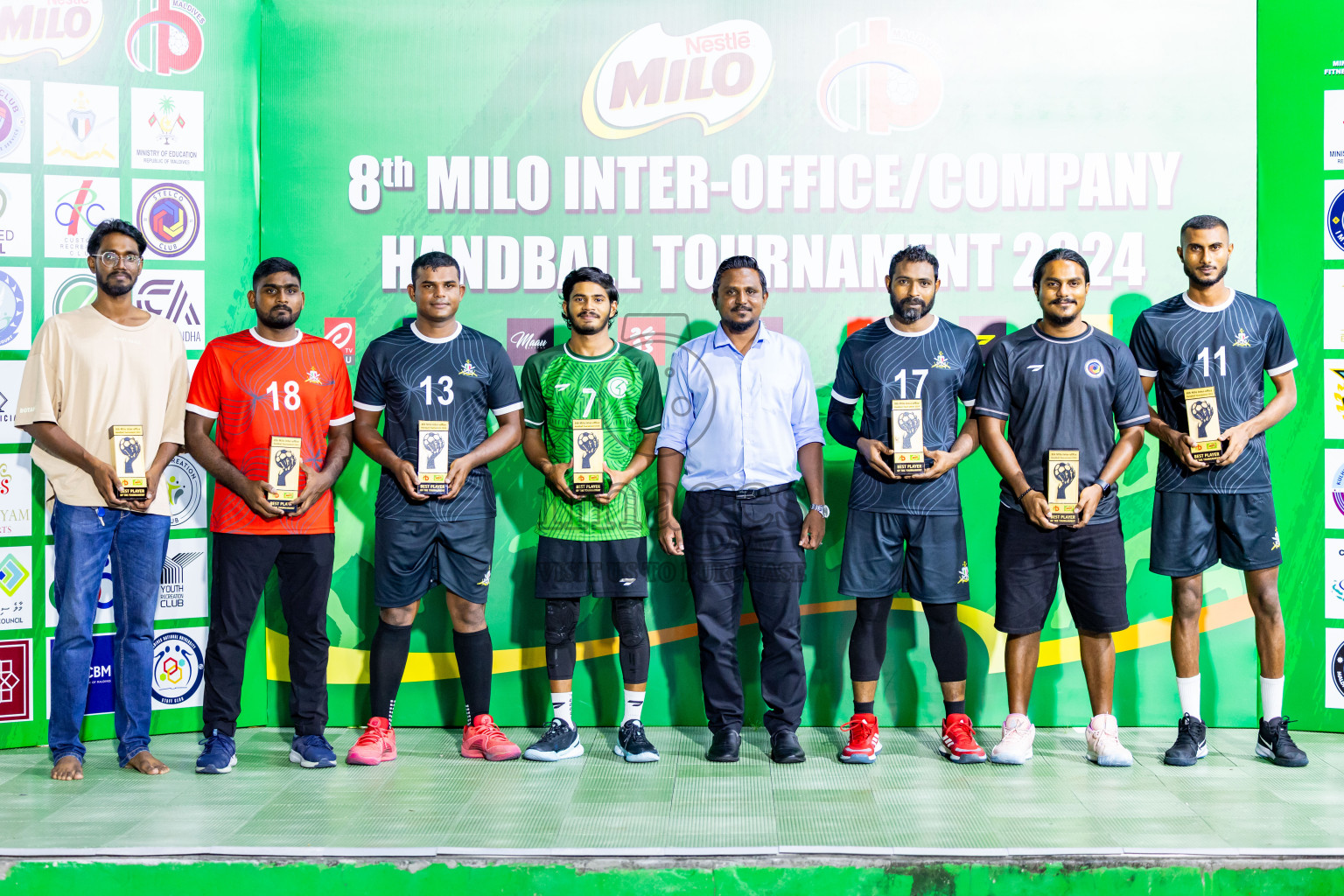 2nd Division Final of 8th Inter-Office/Company Handball Tournament 2024, held in Handball ground, Male', Maldives on Tuesday, 17th September 2024 Photos: Nausham Waheed/ Images.mv