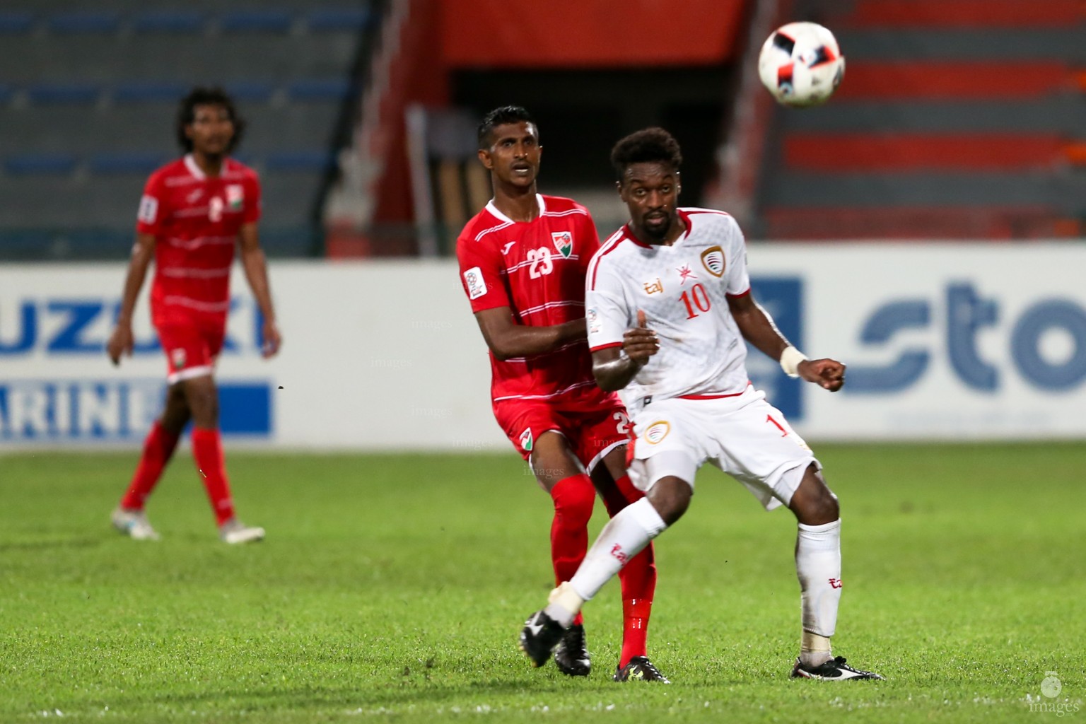 Asian Cup Qualifier between Maldives and Oman in National Stadium, on 10 October 2017 Male' Maldives. ( Images.mv Photo: Abdulla Abeedh )