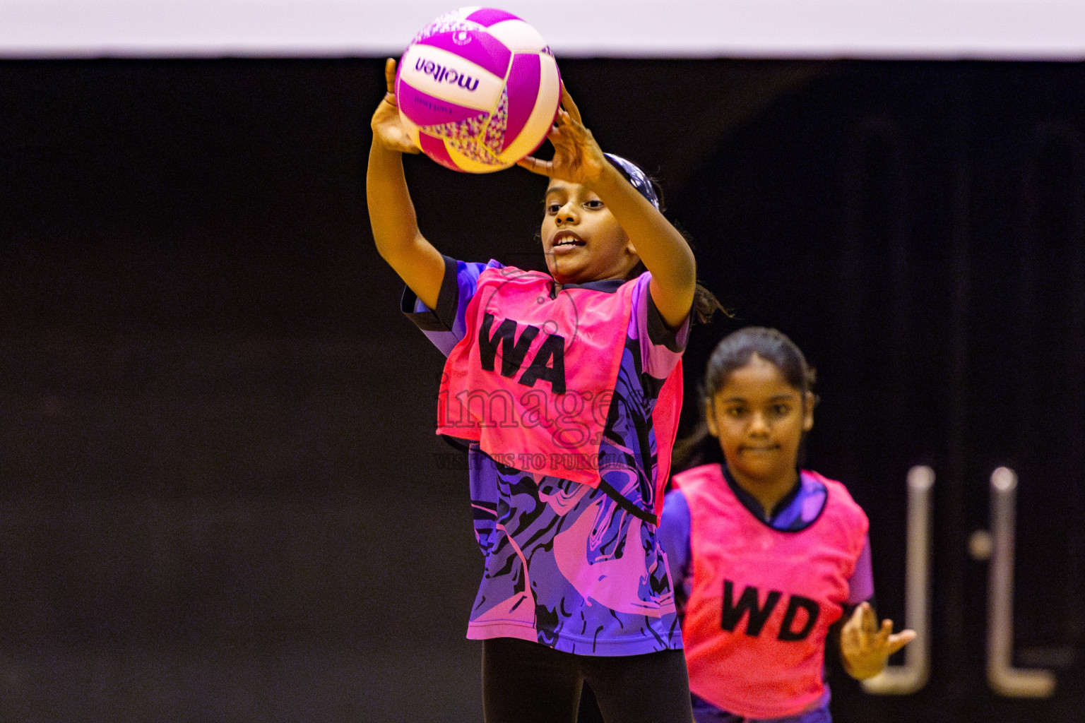 Netgen A vs N Sports Academy B in Day 2 of 3rd Junior Championship - Netball association of Maldives, held at Social Center on Monday 20th January 2025 . Photos by Nausham Waheed
