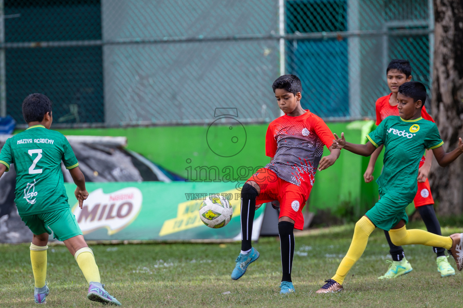 Day 2 of MILO Academy Championship 2024 - U12 was held at Henveiru Grounds in Male', Maldives on Friday, 5th July 2024.
Photos: Ismail Thoriq / images.mv