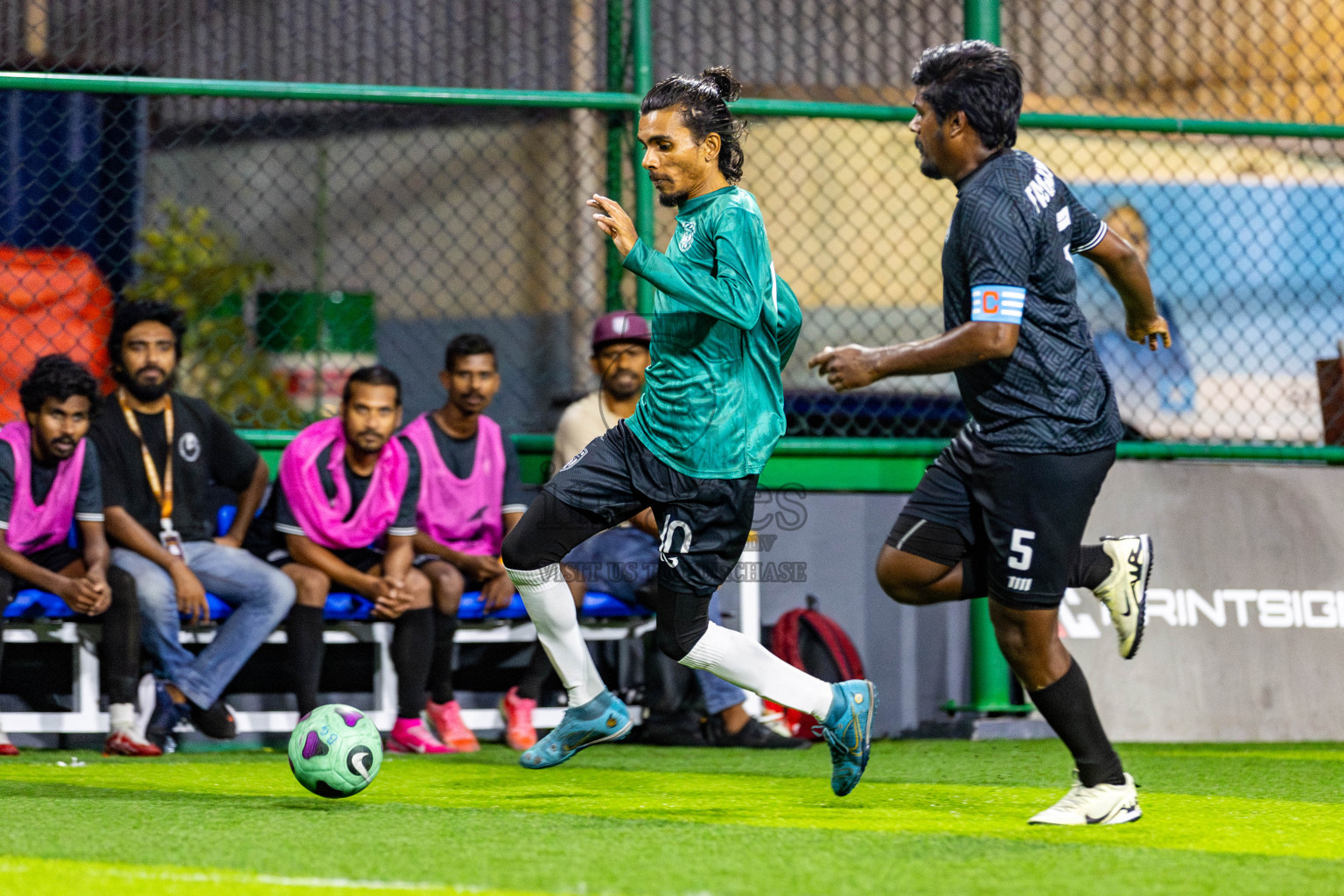 Fasgangu SC vs Green Lakers in Day 7 of BG Futsal Challenge 2024 was held on Monday, 18th March 2024, in Male', Maldives Photos: Nausham Waheed / images.mv