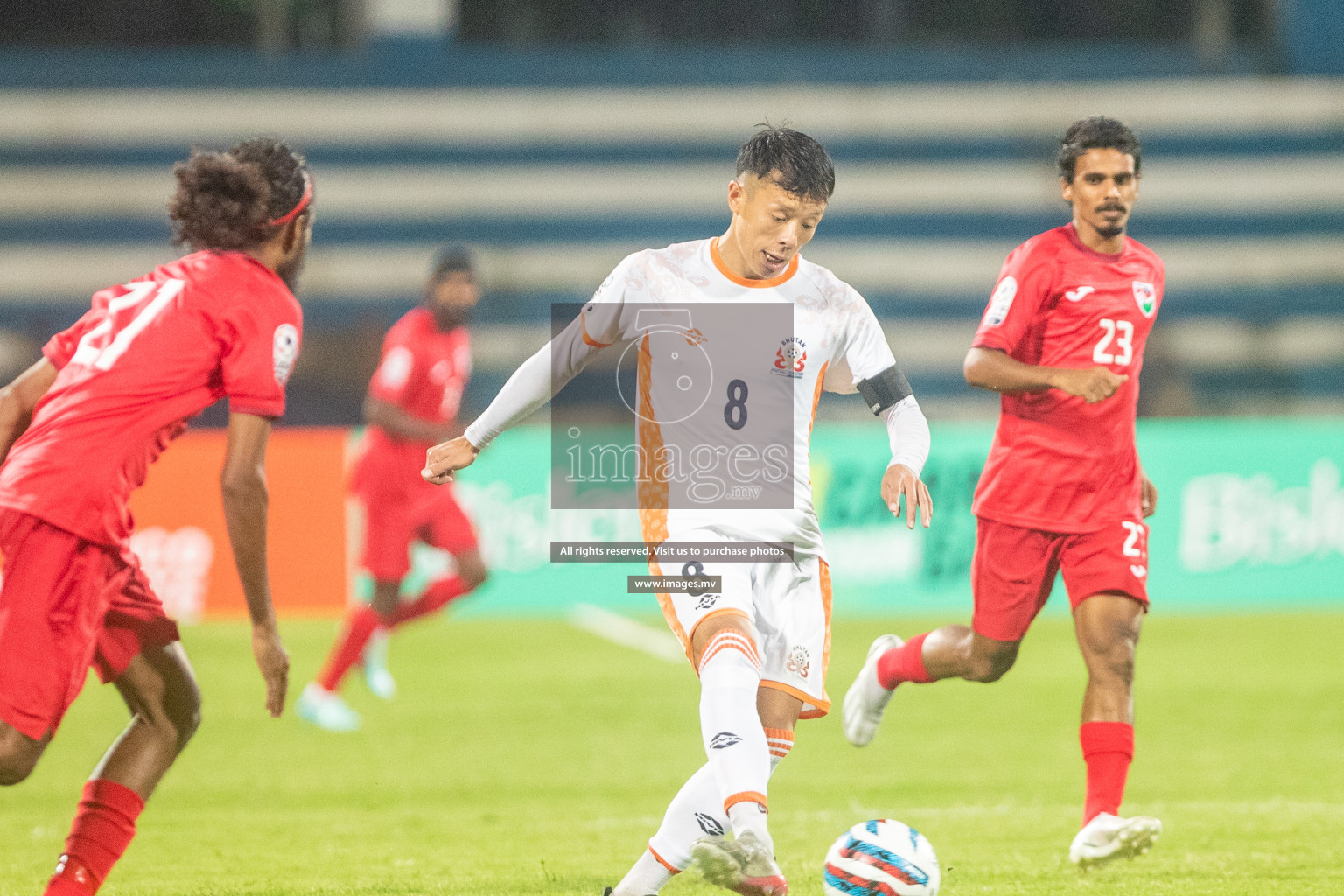 Maldives vs Bhutan in SAFF Championship 2023 held in Sree Kanteerava Stadium, Bengaluru, India, on Wednesday, 22nd June 2023. Photos: Nausham Waheed / images.mv