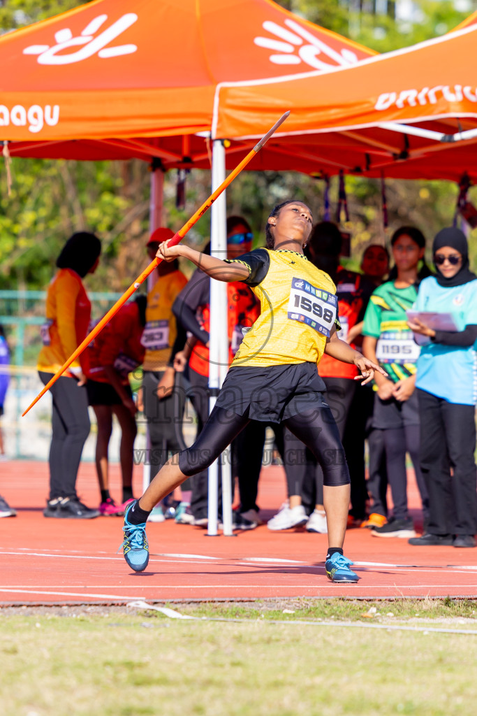 Day 3 of MWSC Interschool Athletics Championships 2024 held in Hulhumale Running Track, Hulhumale, Maldives on Monday, 11th November 2024. Photos by: Nausham Waheed / Images.mv