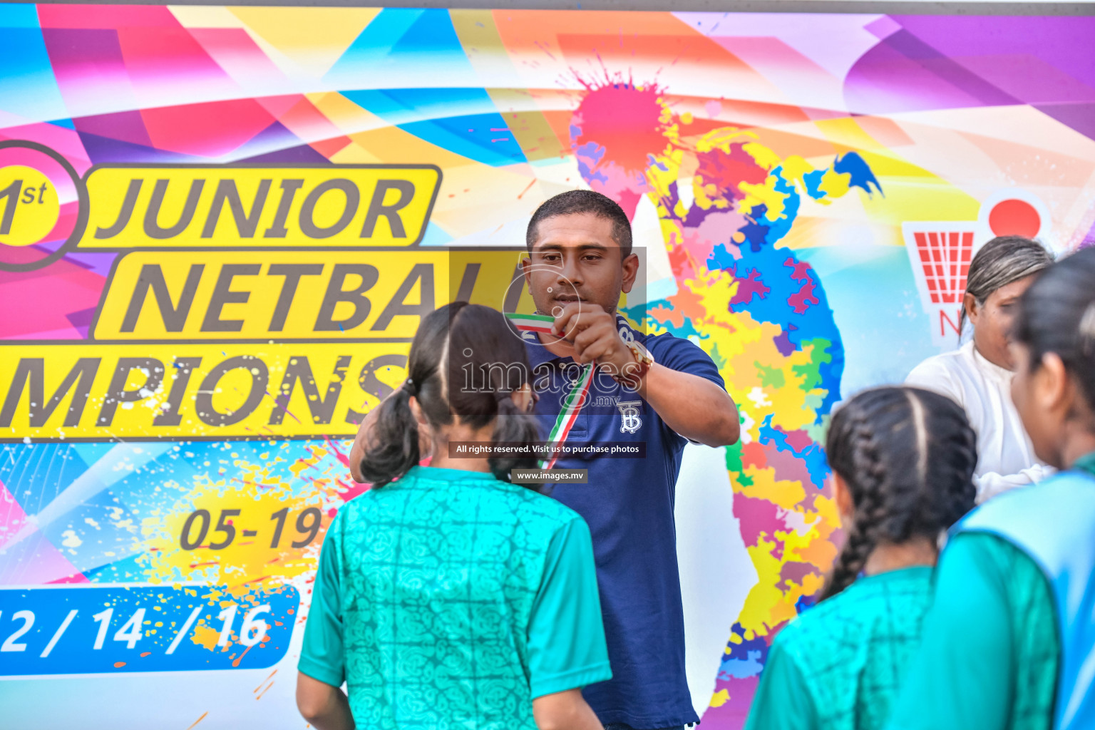 Final of Junior Netball Championship 2022 held in Male', Maldives on 19th March 2022. Photos by Nausham Waheed