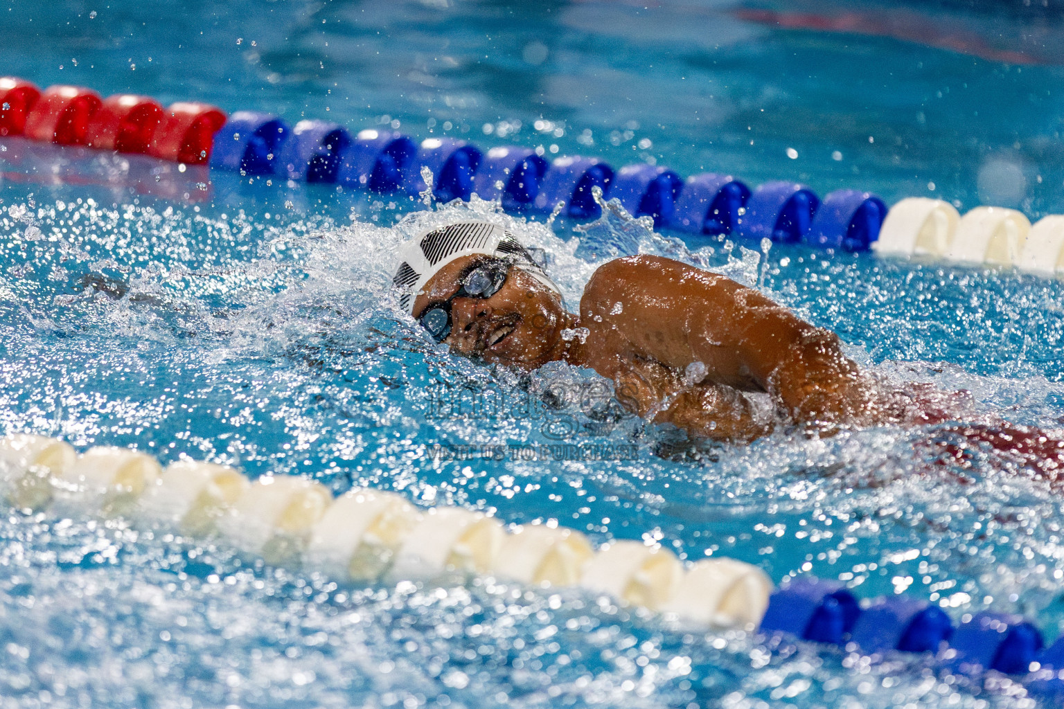 Day 2 of National Swimming Competition 2024 held in Hulhumale', Maldives on Saturday, 14th December 2024. Photos: Hassan Simah / images.mv