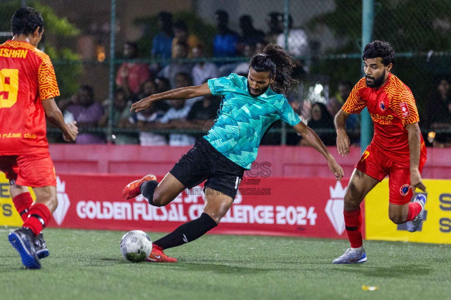 S Maradhoo VS S Maradhoofeydhoo in Day 13 of Golden Futsal Challenge 2024 was held on Saturday, 27th January 2024, in Hulhumale', Maldives Photos: Nausham Waheed / images.mv