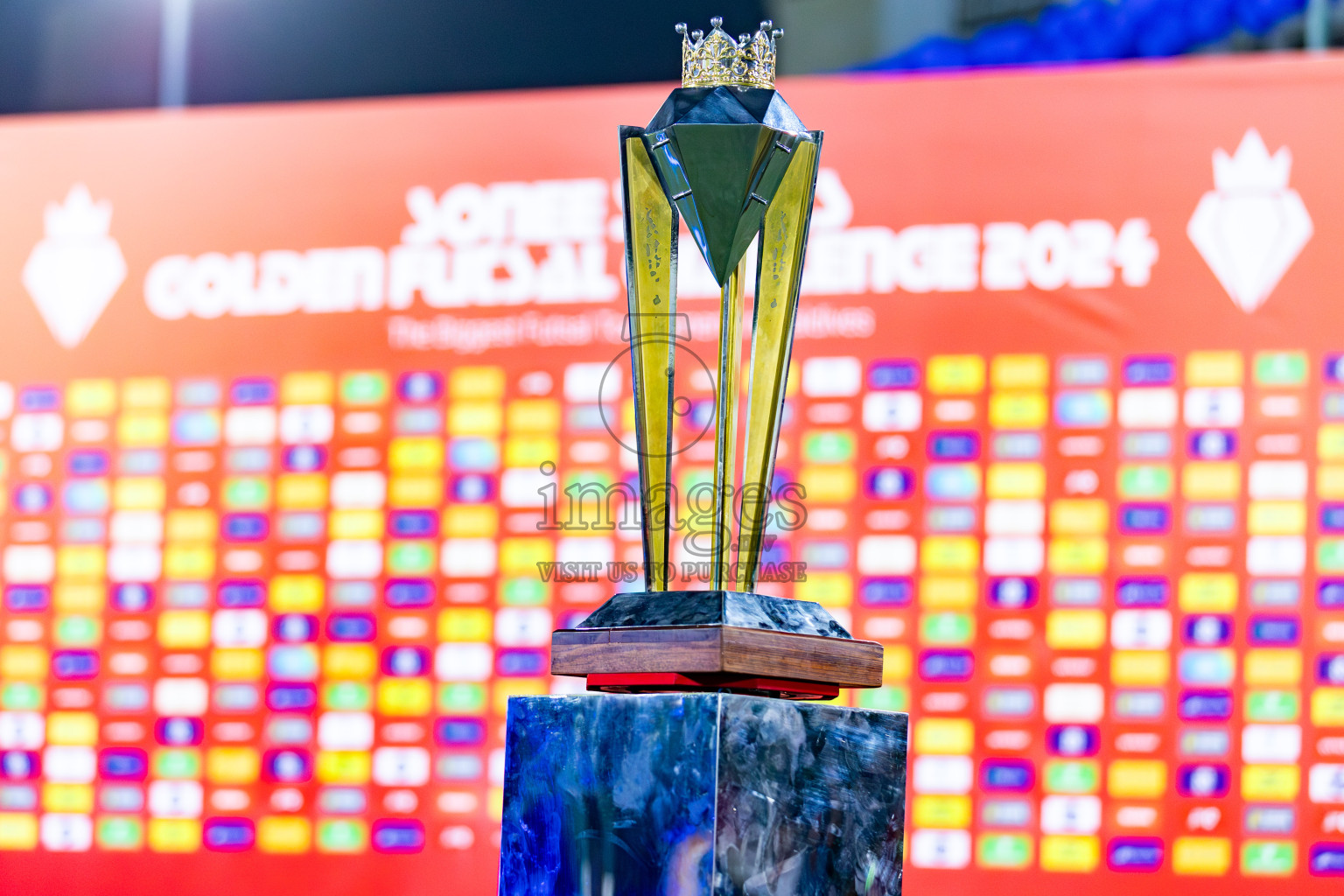 L. Gan VS B. Eydhafushi in the Finals of Golden Futsal Challenge 2024 which was held on Thursday, 7th March 2024, in Hulhumale', Maldives. 
Photos: Hassan Simah / images.mv