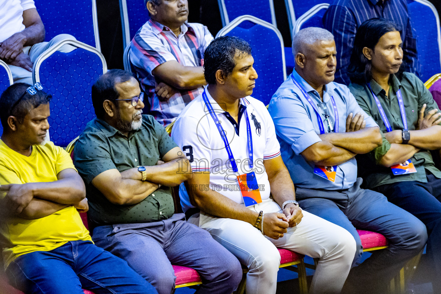 Nepal vs Sri Lanka in Day 1 of CAVA U20 Woman's Volleyball Championship 2024 was held in Social Center, Male', Maldives on 18th July 2024. Photos: Nausham Waheed / images.mv