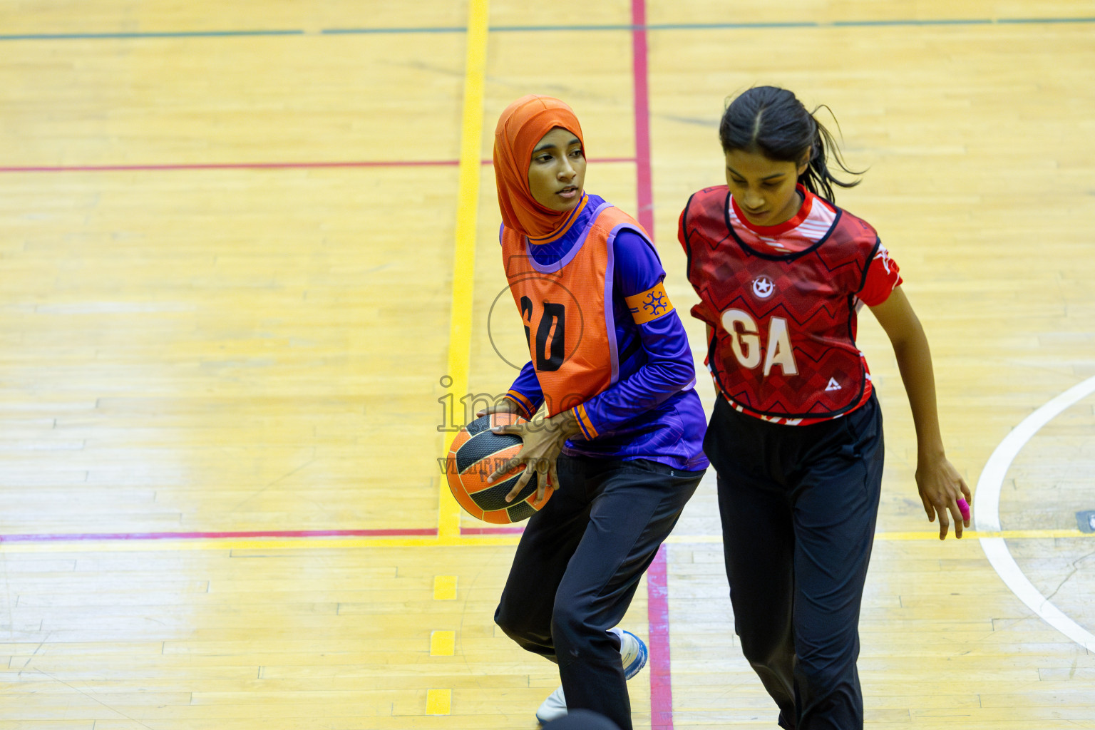 Day 13 of 25th Inter-School Netball Tournament was held in Social Center at Male', Maldives on Saturday, 24th August 2024. Photos: Mohamed Mahfooz Moosa / images.mv