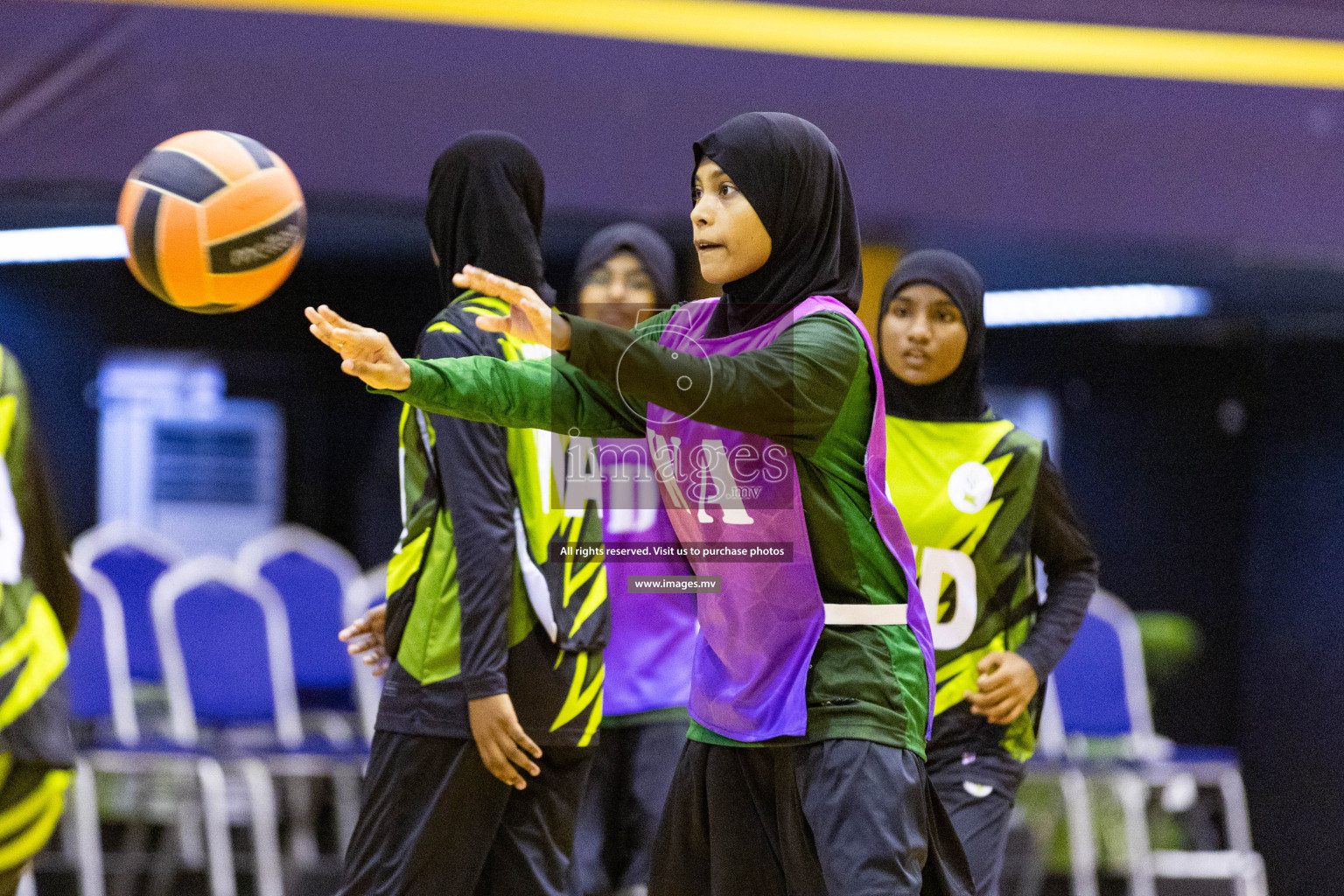 Day2 of 24th Interschool Netball Tournament 2023 was held in Social Center, Male', Maldives on 28th October 2023. Photos: Nausham Waheed / images.mv