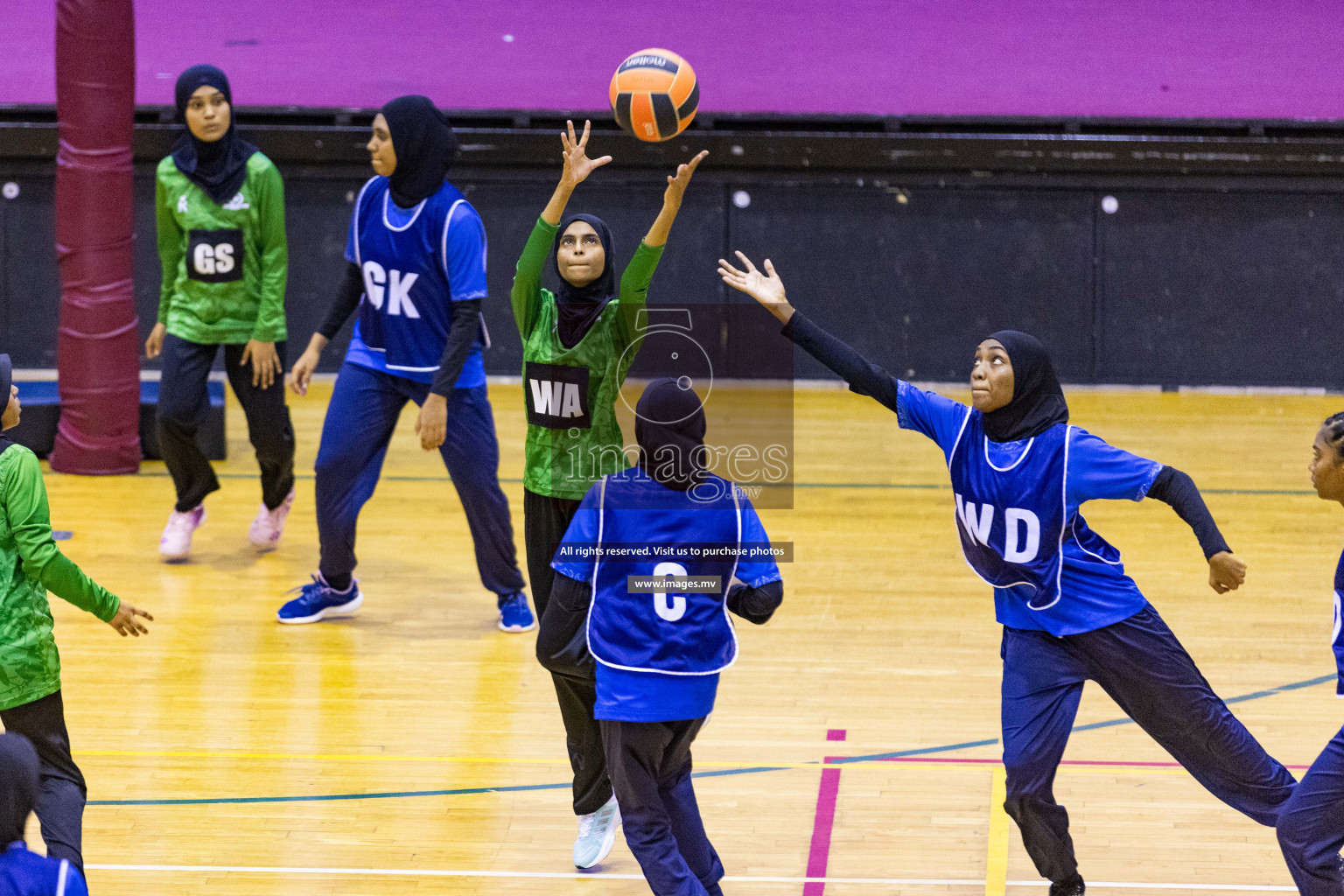 Day5 of 24th Interschool Netball Tournament 2023 was held in Social Center, Male', Maldives on 31st October 2023. Photos: Nausham Waheed / images.mv