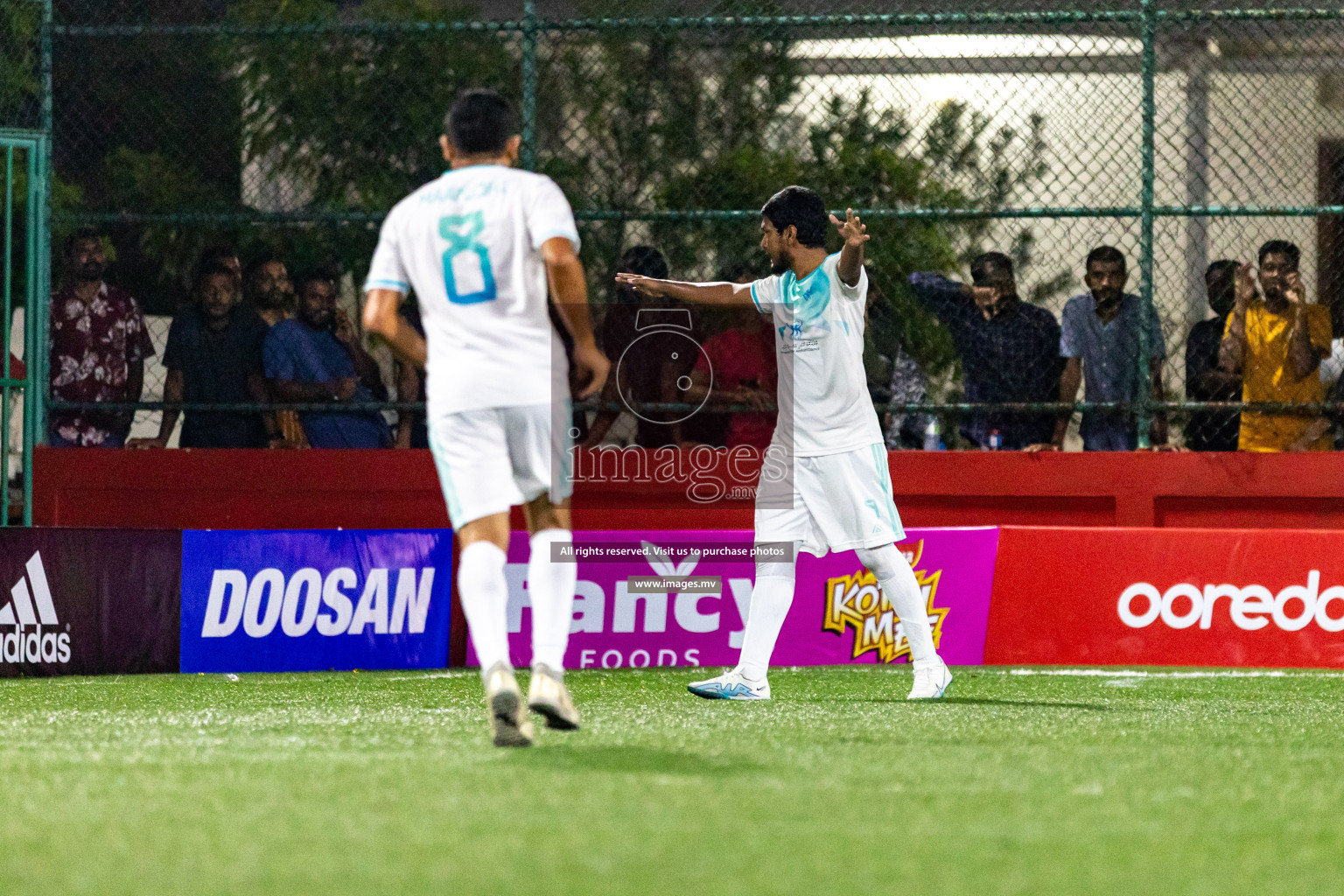 K. Himmafushi vs K. Maafushi in Day 6 of Golden Futsal Challenge 2023 on 10 February 2023 in Hulhumale, Male, Maldives