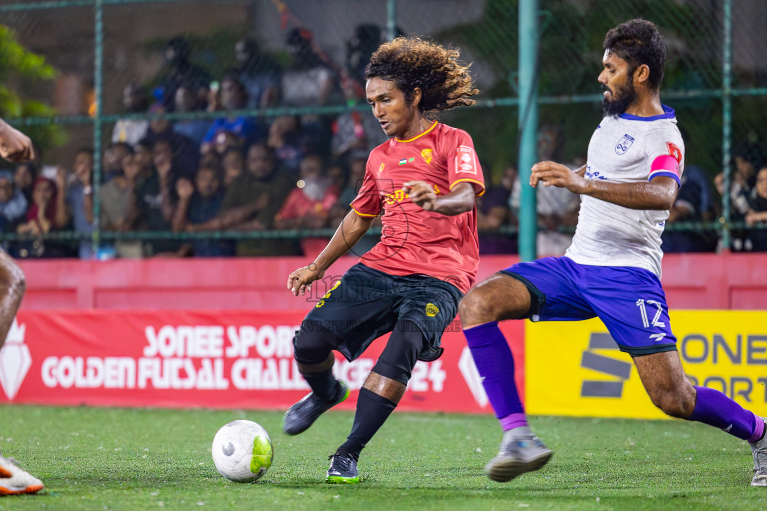 Dh Kudahuvadhoo  vs F Bilehdhoo on Day 34 of Golden Futsal Challenge 2024 was held on Monday, 19th February 2024, in Hulhumale', Maldives
Photos: Mohamed Mahfooz Moosa / images.mv