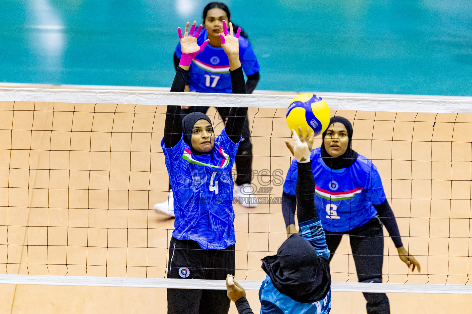 Day 3 of Women's Division of Milo VAM Cup 2024 held in Male', Maldives on Wednesday, 10th July 2024 at Social Center Indoor Hall Photos By: Nausham Waheed / images.mv