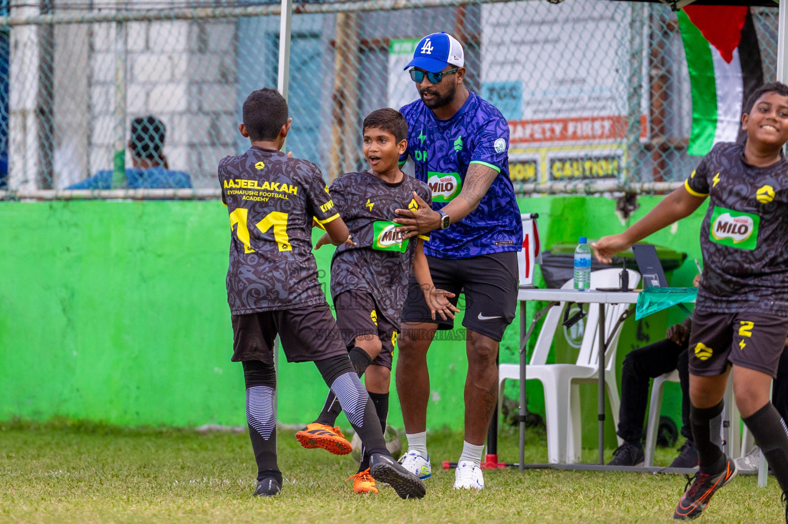 Day 1 of MILO Academy Championship 2024 - U12 was held at Henveiru Grounds in Male', Maldives on Thursday, 4th July 2024. Photos: Shuu Abdul Sattar / images.mv