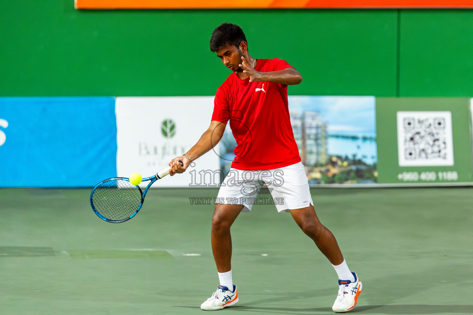 Day 1 of ATF Maldives Junior Open Tennis was held in Male' Tennis Court, Male', Maldives on Monday, 9th December 2024. Photos: Nausham Waheed / images.mv