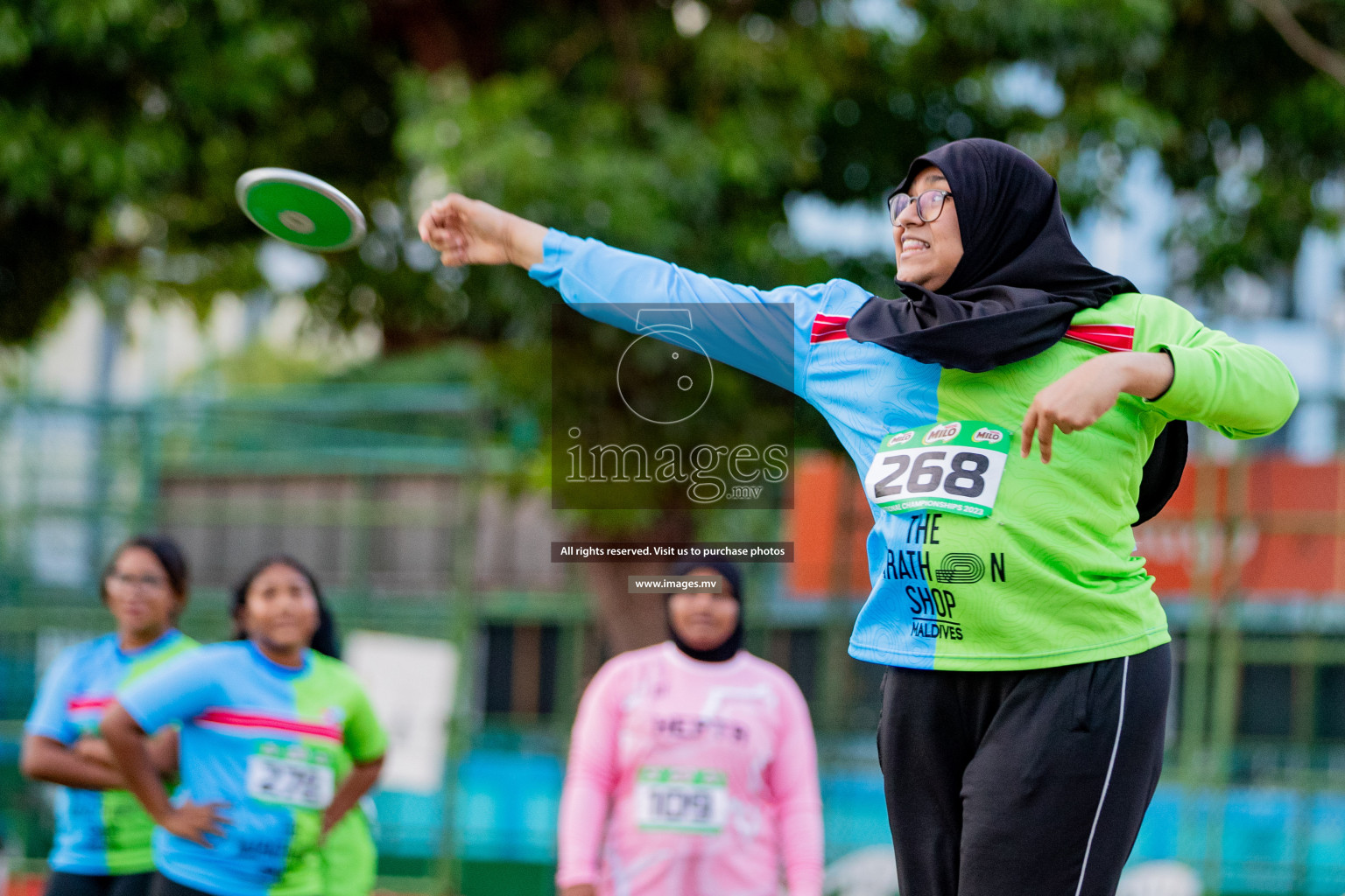 Day 2 of National Athletics Championship 2023 was held in Ekuveni Track at Male', Maldives on Friday, 24th November 2023. Photos: Hassan Simah / images.mv