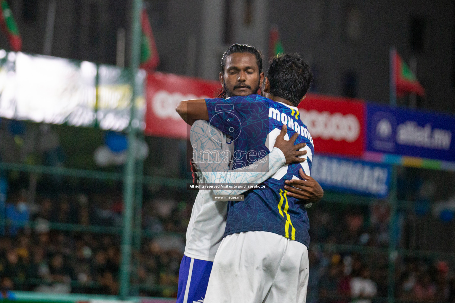 Prison Club vs MACL in the Quarter Finals of Club Maldives 2021 held at Hulhumale;, on 12th December 2021 Photos: Nasam / images.mv