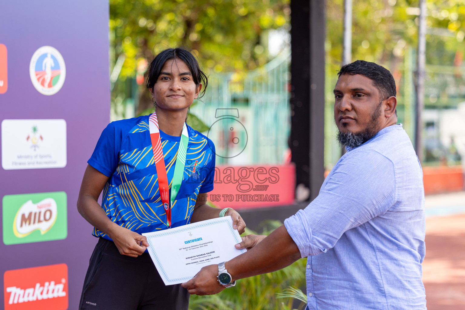 Day 3 of 33rd National Athletics Championship was held in Ekuveni Track at Male', Maldives on Saturday, 7th September 2024.
Photos: Suaadh Abdul Sattar / images.mv