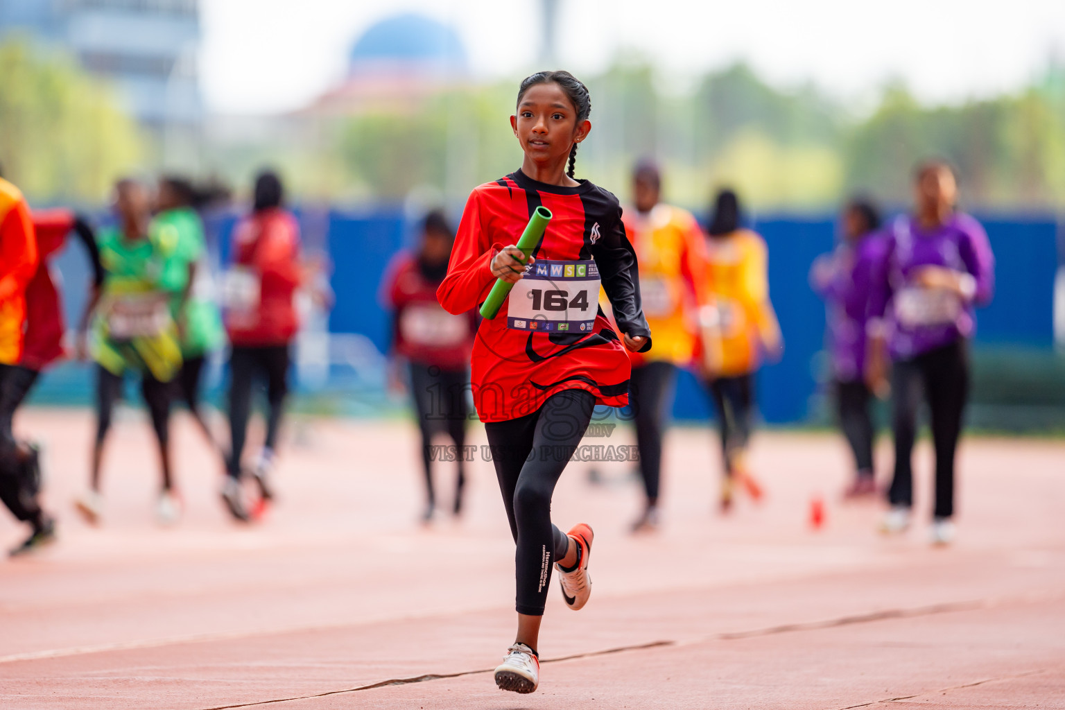 Day 6 of MWSC Interschool Athletics Championships 2024 held in Hulhumale Running Track, Hulhumale, Maldives on Thursday, 14th November 2024. Photos by: Nausham Waheed / Images.mv