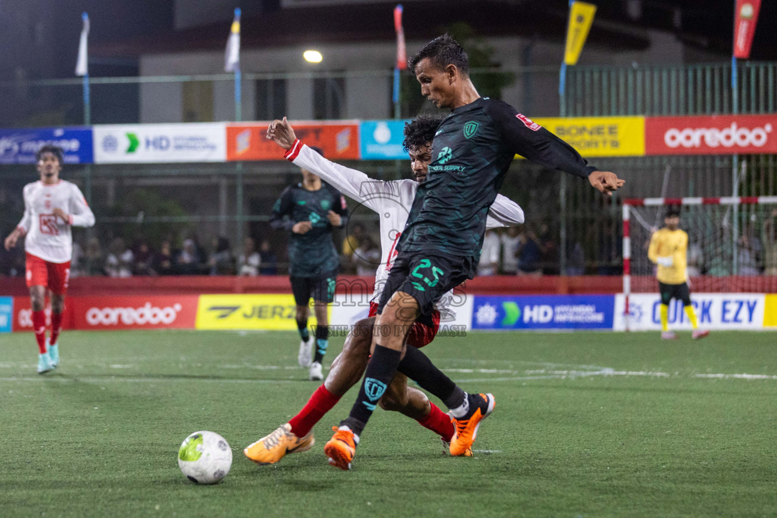 Dh Bandidhoo vs Dh Maaenboodhoo in Day 8 of Golden Futsal Challenge 2024 was held on Monday, 22nd January 2024, in Hulhumale', Maldives Photos: Nausham Waheed / images.mv