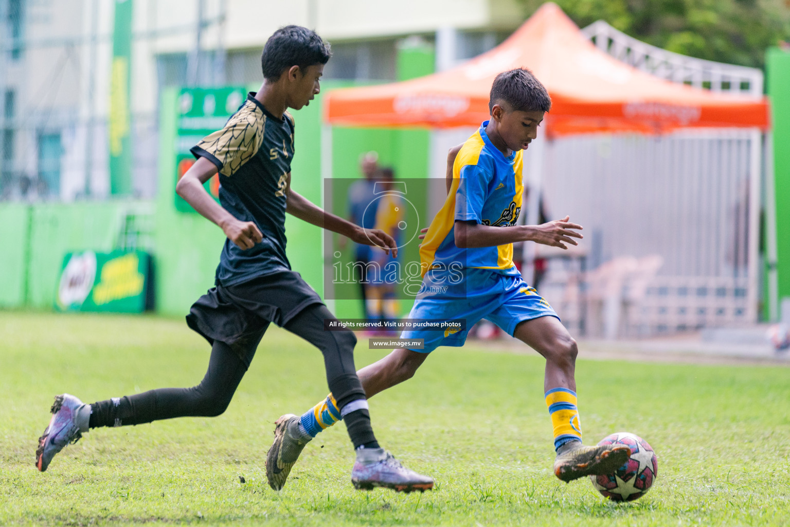 Day 1 of MILO Academy Championship 2023 (u14) was held in Henveyru Stadium Male', Maldives on 3rd November 2023. Photos: Nausham Waheed / images.mv