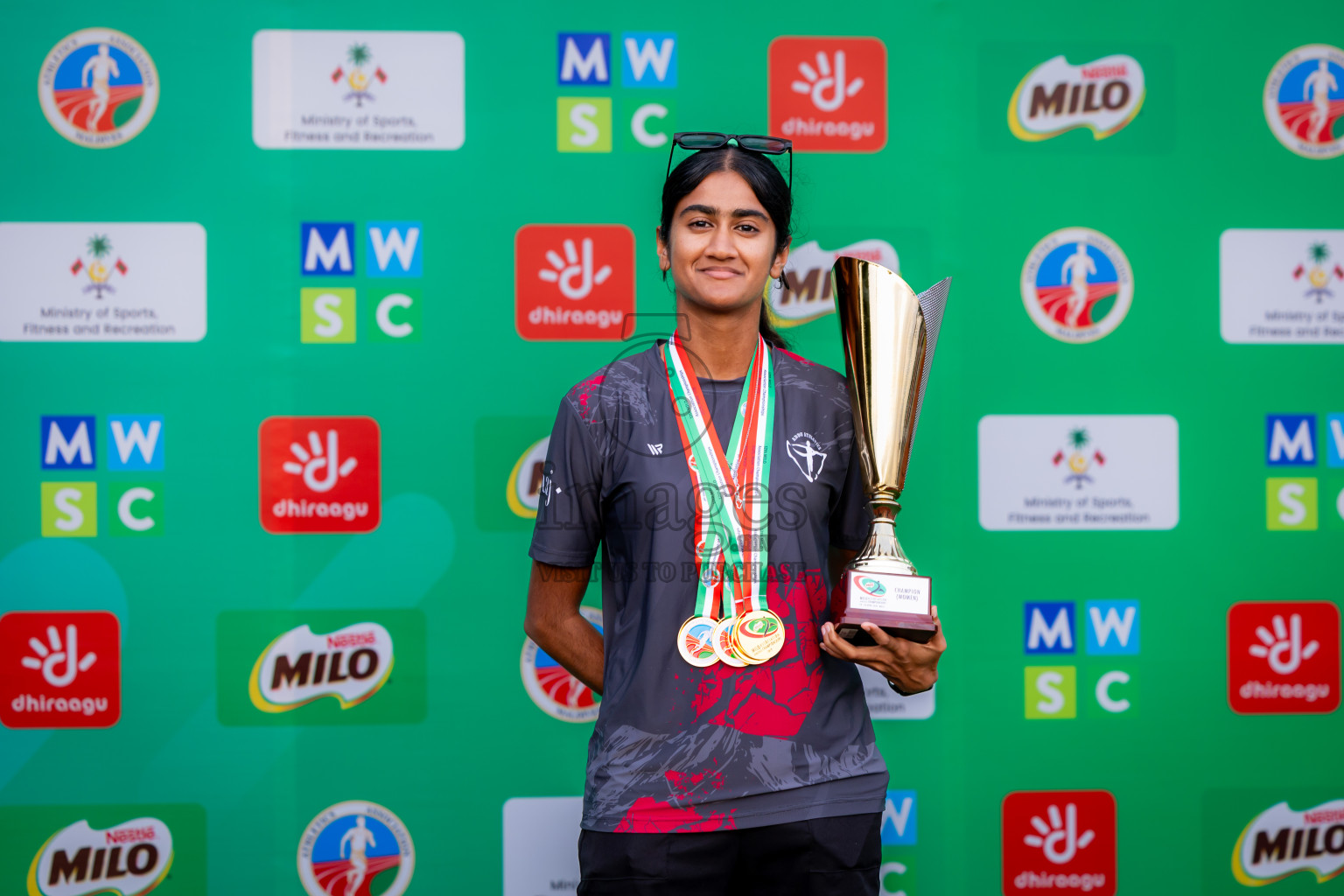 Day 3 of 12th Milo Association Championships was held in Ekuveni Track at Male', Maldives on Saturday, 26th April 2025. Photos: Nausham Waheed / images.mv
