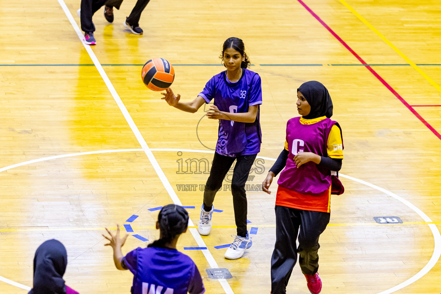 Day 11 of 25th Inter-School Netball Tournament was held in Social Center at Male', Maldives on Wednesday, 21st August 2024. Photos: Nausham Waheed / images.mv