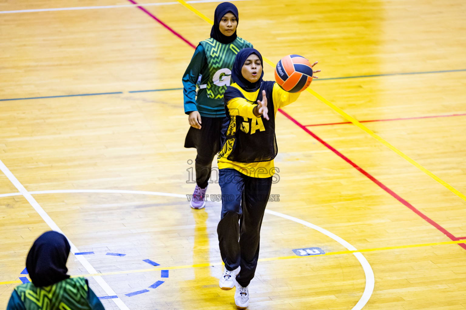 Day 2 of 25th Inter-School Netball Tournament was held in Social Center at Male', Maldives on Saturday, 10th August 2024. Photos: Nausham Waheed / images.mv