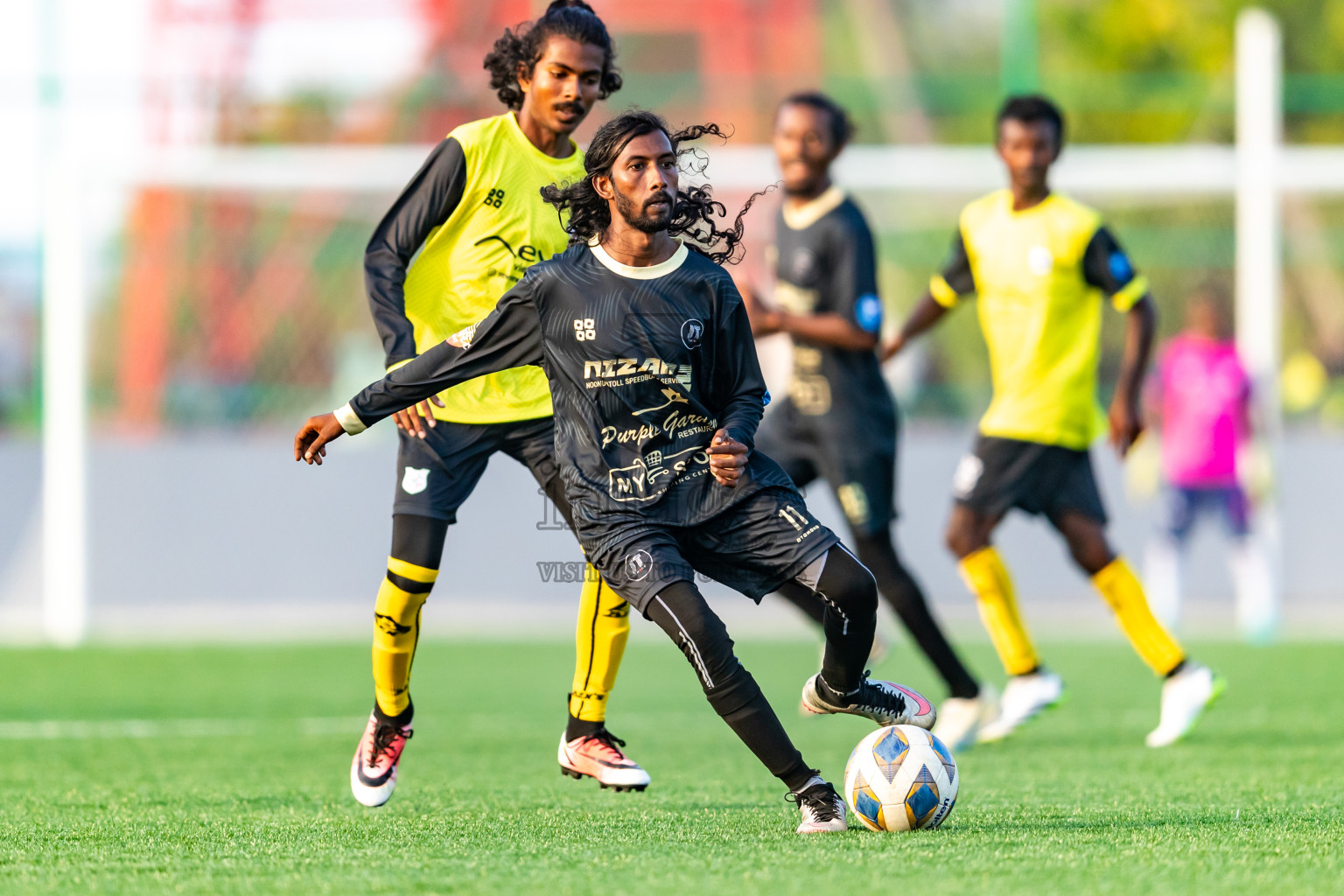 Kanmathi Juniors vs JT Sports from Manadhoo Council Cup 2024 in N Manadhoo Maldives on Wednesday, 21st February 2023. Photos: Nausham Waheed / images.mv