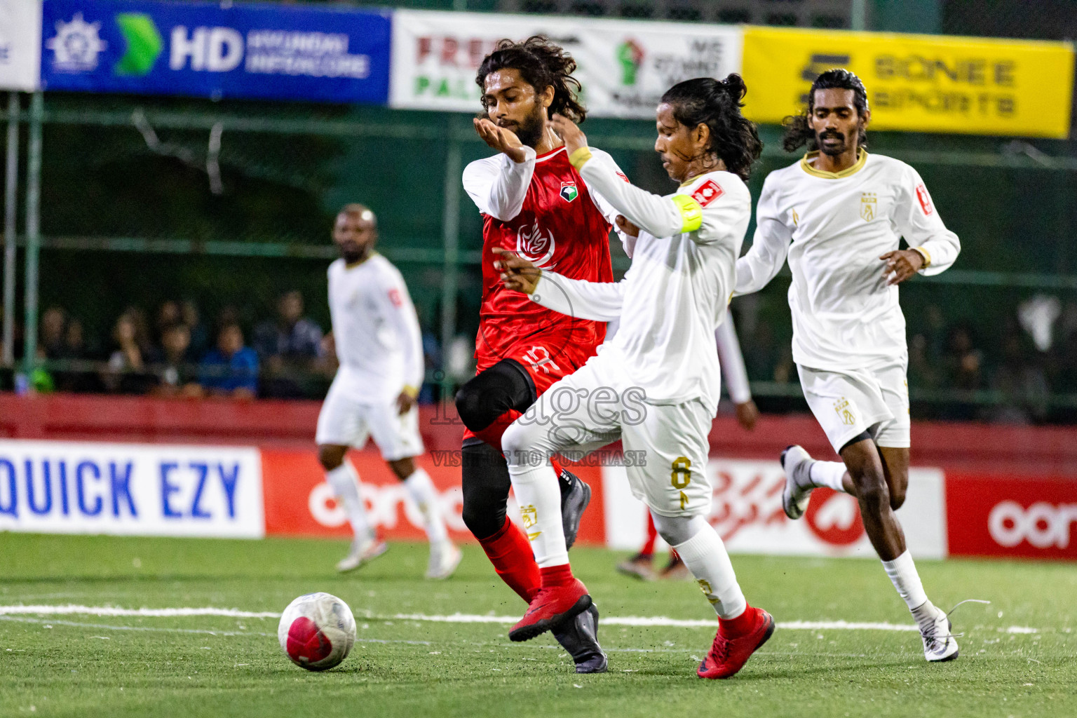 Th. Madifushi  VS  Th. Thimarafushi in Day 11 of Golden Futsal Challenge 2024 was held on Thursday, 25th January 2024, in Hulhumale', Maldives
Photos: Nausham Waheed / images.mv