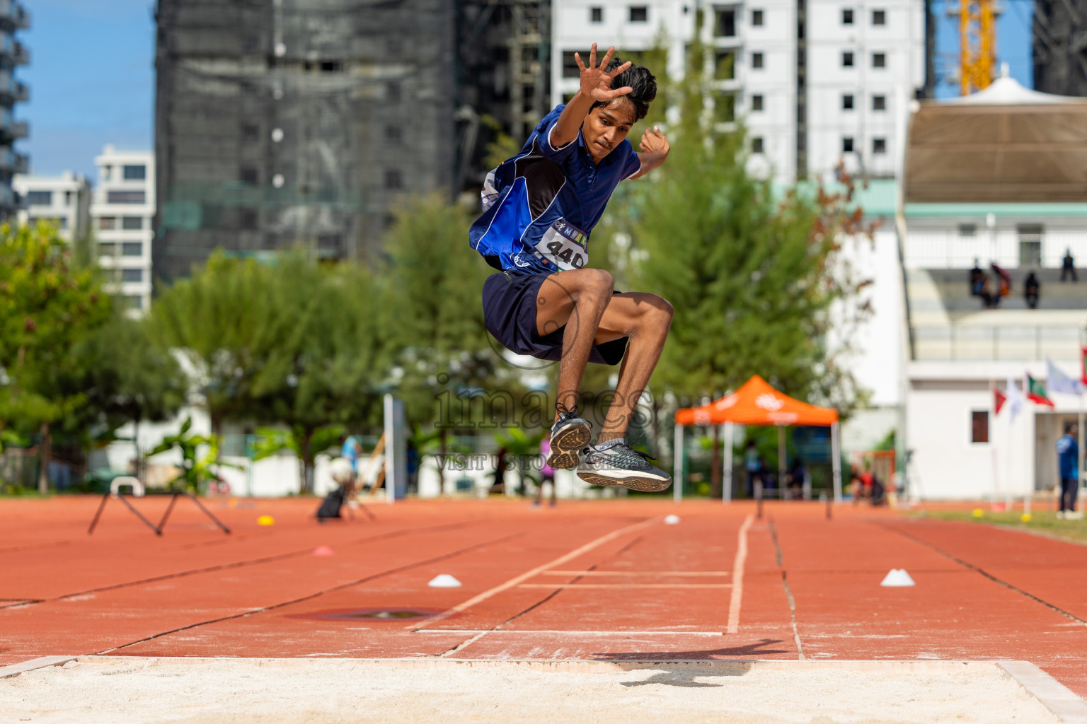 Day 2 of MWSC Interschool Athletics Championships 2024 held in Hulhumale Running Track, Hulhumale, Maldives on Sunday, 10th November 2024. 
Photos by:  Hassan Simah / Images.mv