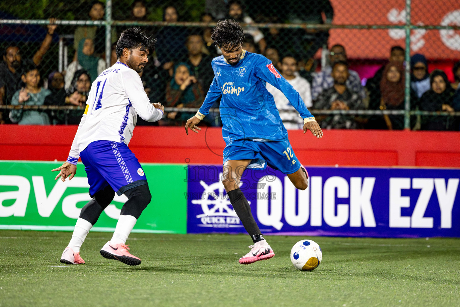N Holhudhoo vs N Velidhoo in Day 12 of Golden Futsal Challenge 2025 was held on Thursday, 16th January 2025, in Hulhumale', Maldives.
Photos: Hassan Simah / images.mv
