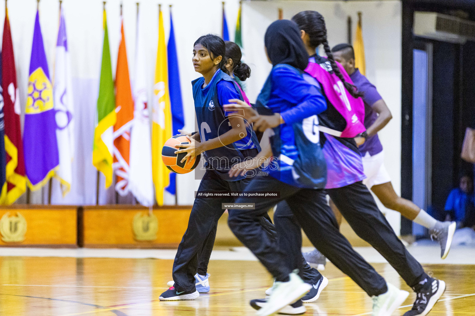 Day3 of 24th Interschool Netball Tournament 2023 was held in Social Center, Male', Maldives on 29th October 2023. Photos: Nausham Waheed, Mohamed Mahfooz Moosa / images.mv