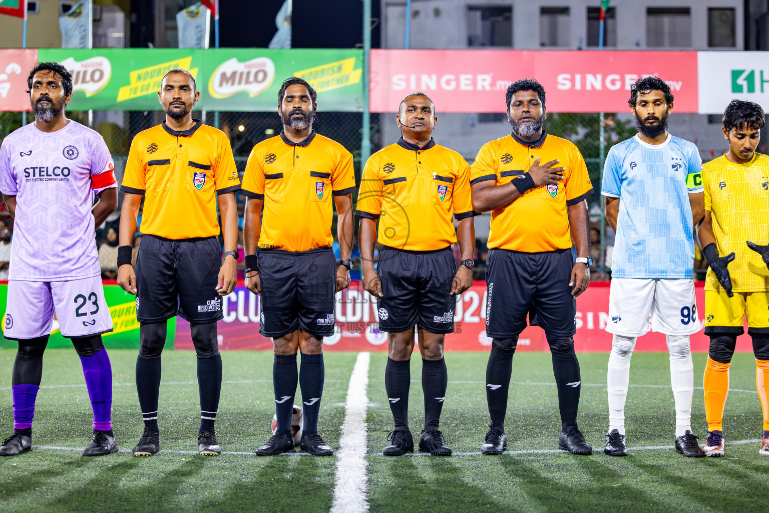 TEAM MACL vs STELCO RC in Quarter Finals of Club Maldives Cup 2024 held in Rehendi Futsal Ground, Hulhumale', Maldives on Wednesday, 9th October 2024. Photos: Nausham Waheed / images.mv