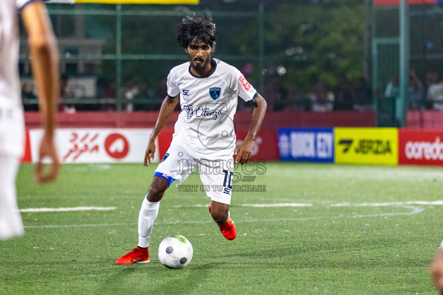 M. Raiymandhoo vs M. Veyvah in Day 19 of Golden Futsal Challenge 2024 was held on Friday, 2nd February 2024 in Hulhumale', Maldives Photos: Hassan Simah / images.mv