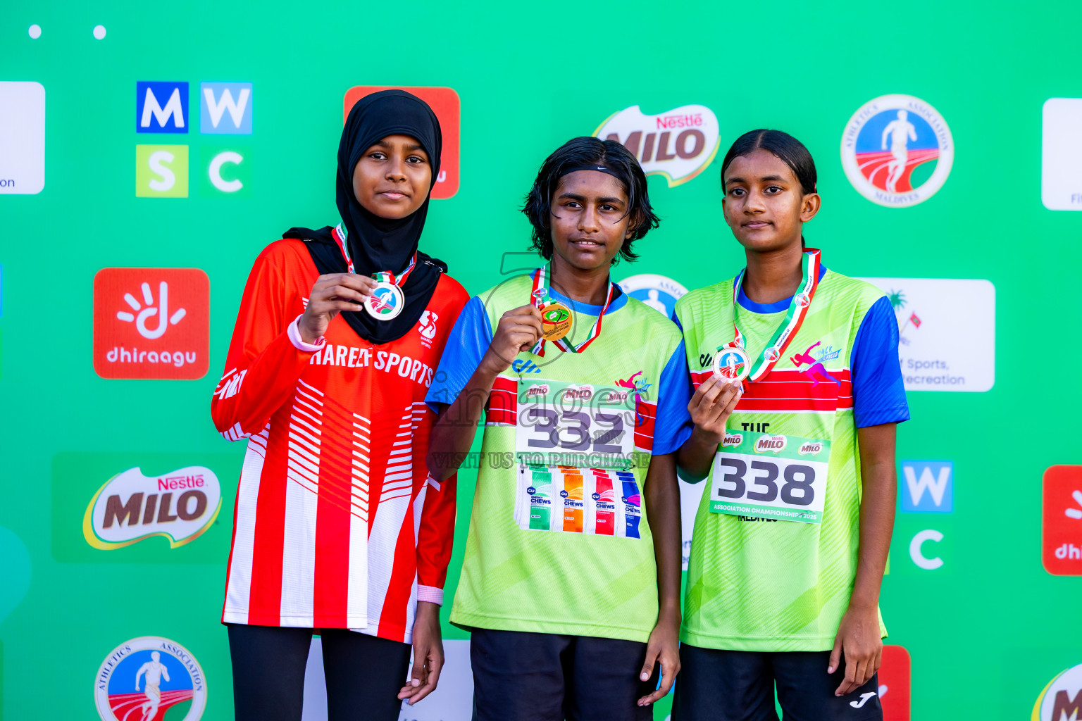 Day 2 of 12th Milo Association Championships was held in Ekuveni Track at Male', Maldives on Friday, 25th April 2025. Photos: Nausham Waheed / images.mv