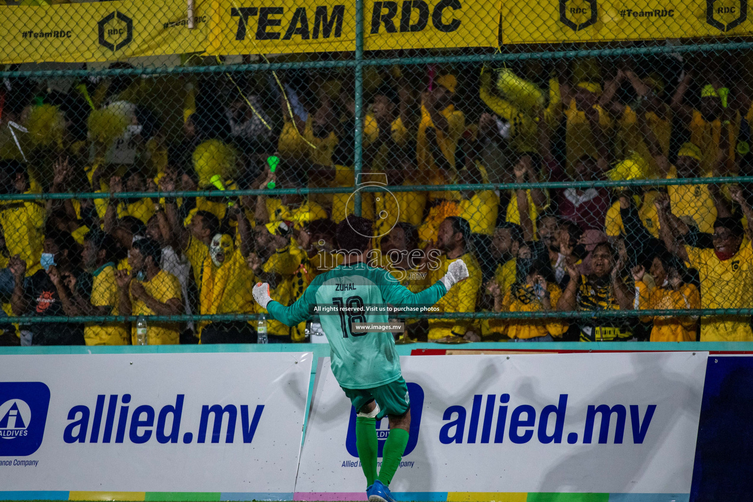 RRC Vs FSM in the Semi Finals of Club Maldives 2021 held in Hulhumale, Maldives on 19 December 2021. Photos: Ismail Thoriq / images.mv