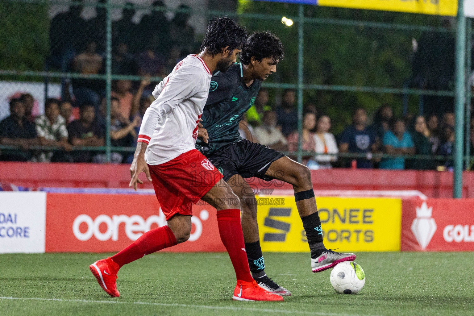 Dh Bandidhoo vs Dh Maaenboodhoo in Day 8 of Golden Futsal Challenge 2024 was held on Monday, 22nd January 2024, in Hulhumale', Maldives Photos: Nausham Waheed / images.mv