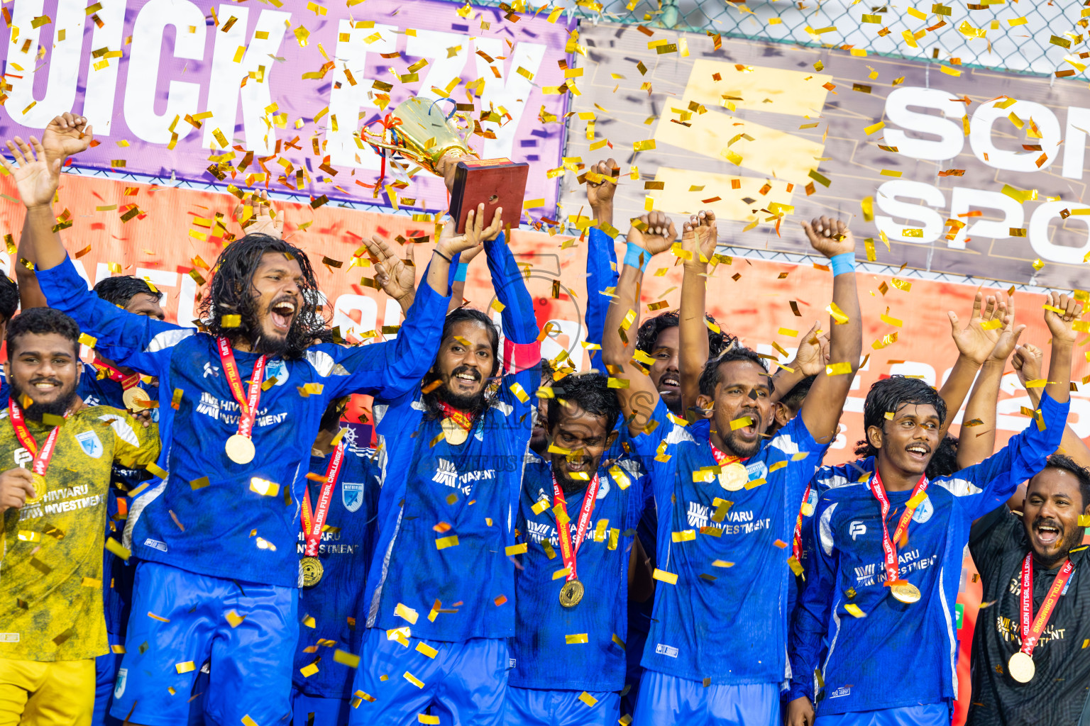 AA. Mathiveri VS AA. Thoddoo in Atoll Round Final on Day 20 of Golden Futsal Challenge 2025 was held on Friday, 24th January 2025, in Hulhumale', Maldives. Photos: Ismail Thoriq / images.mv