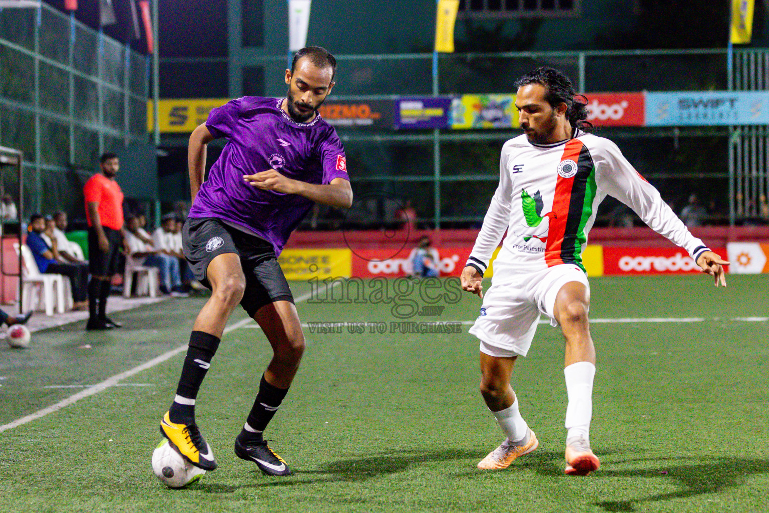 GA. Kolamaafushi vs GA. Kanduhulhuhdhoo in Day 19 of Golden Futsal Challenge 2024 was held on Friday, 2nd February 2024 in Hulhumale', Maldives 
Photos: Hassan Simah / images.mv