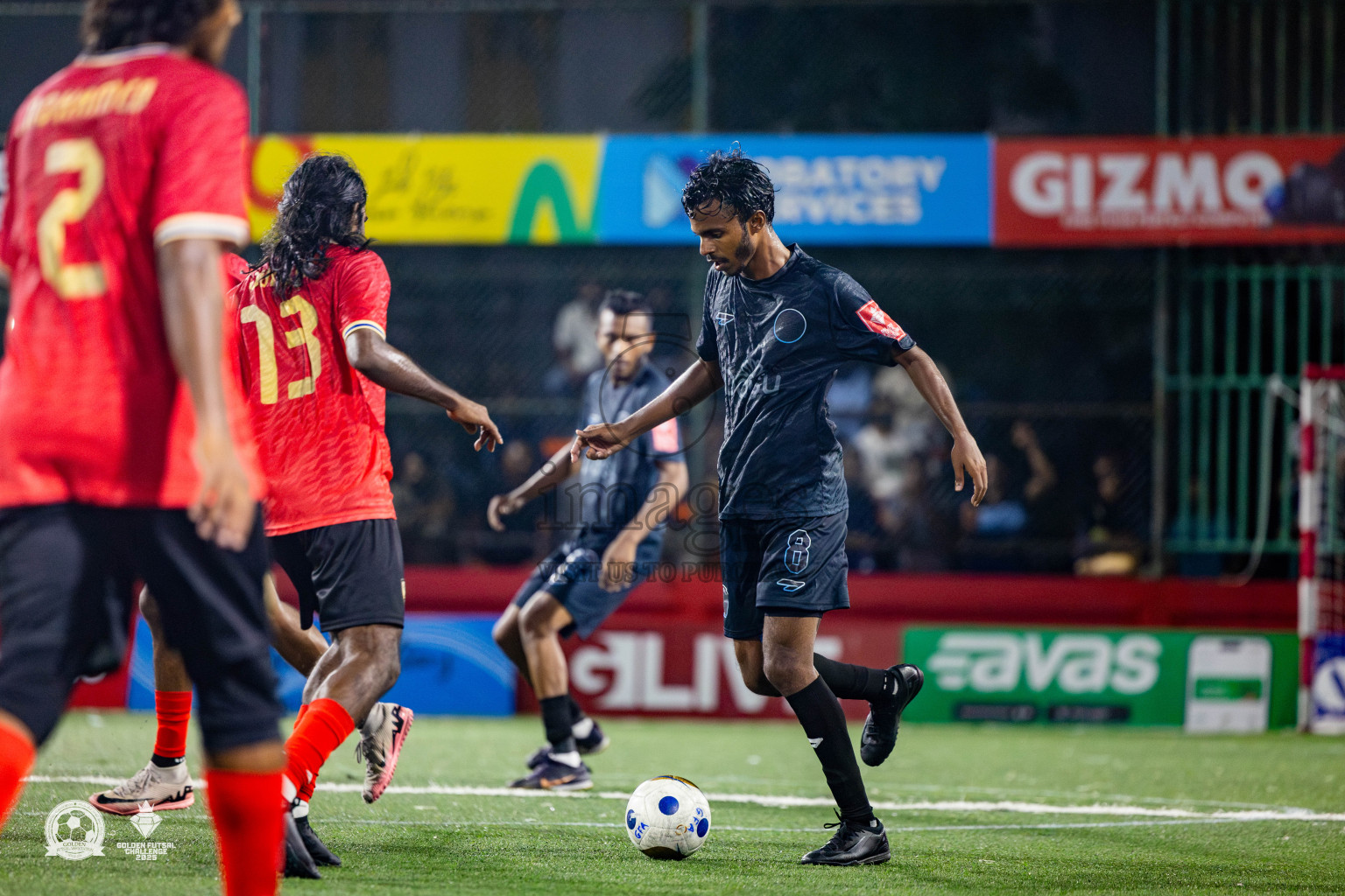 Dh Kudahuvadhoo vs Dh Bandidhoo in Day 21 of Golden Futsal Challenge 2025 was held on Saturday , 25th January 2025, in Hulhumale', Maldives. Photos: Nausham Waheed / images.mv
