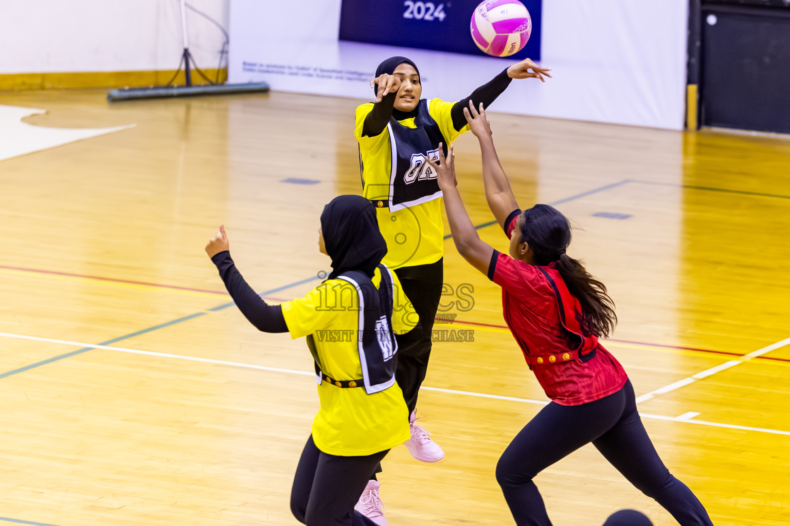 C Matrix vs KYRC in Day 2 of 24th Milo Netball Association Championship held in Social Center at Male', Maldives on Tuesday, 2nd September 2025. Photos: Nausham Waheed / images.mv
